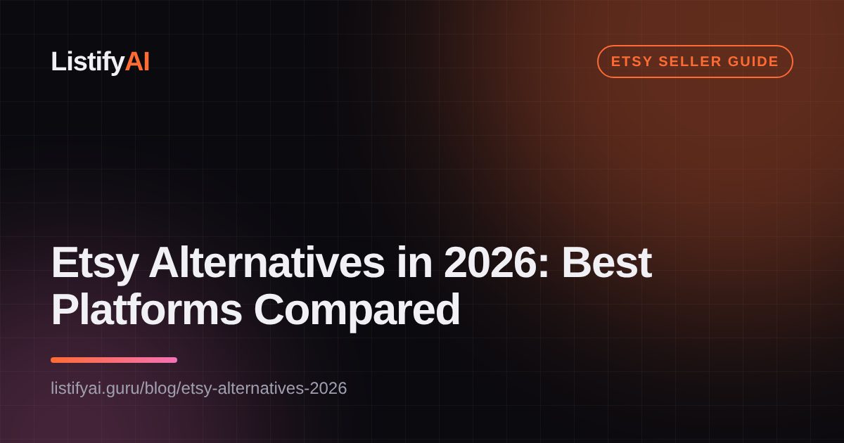 Etsy Alternatives in 2026: Best Platforms Compared