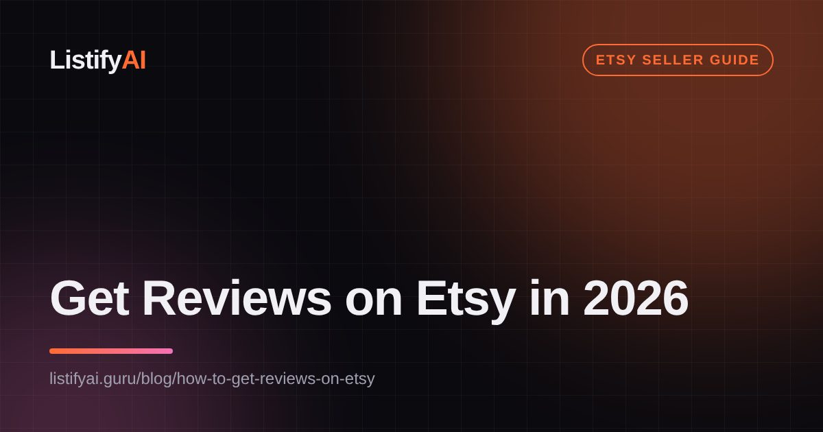 Get Reviews on Etsy in 2026