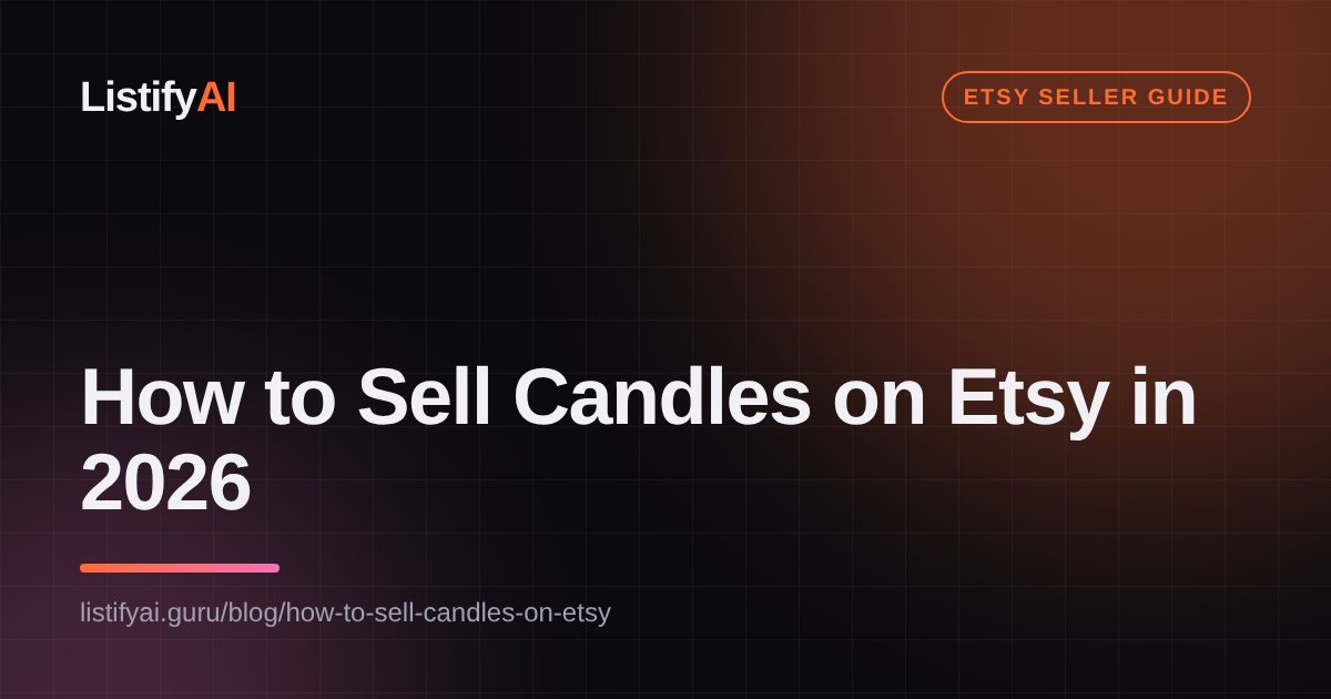 How to Sell Candles on Etsy in 2026