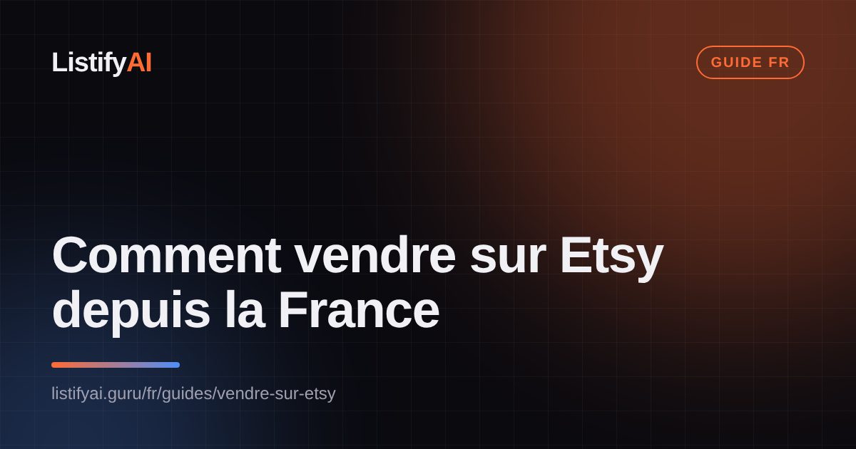 Comment vendre sur Etsy depuis la France